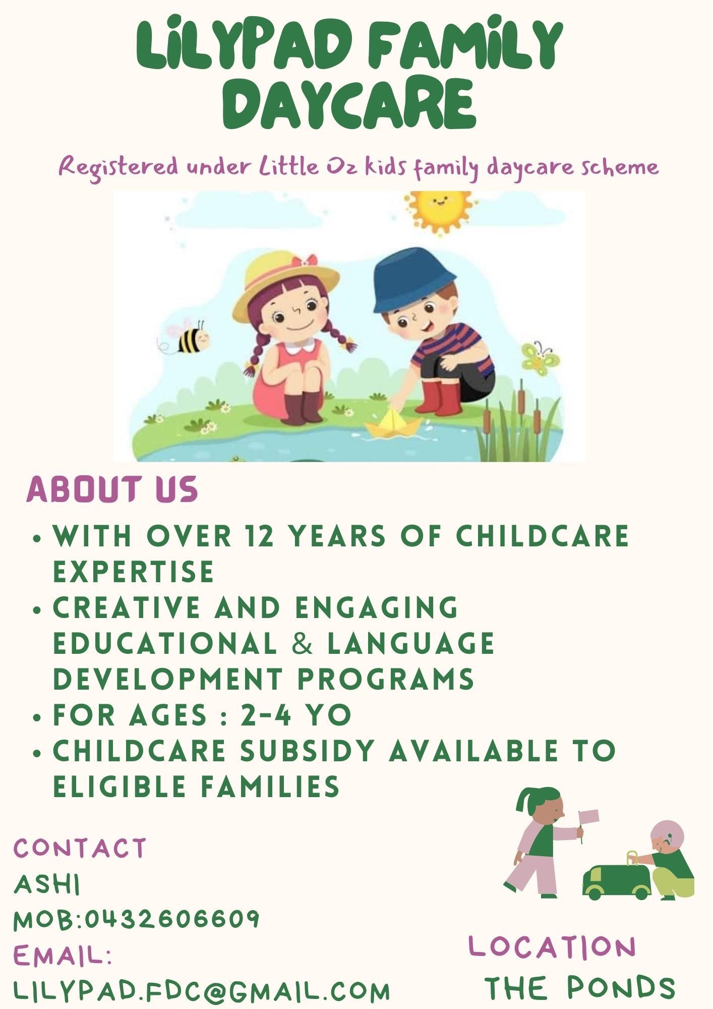 Lilypad Family Daycare @ The Ponds CCS Approved