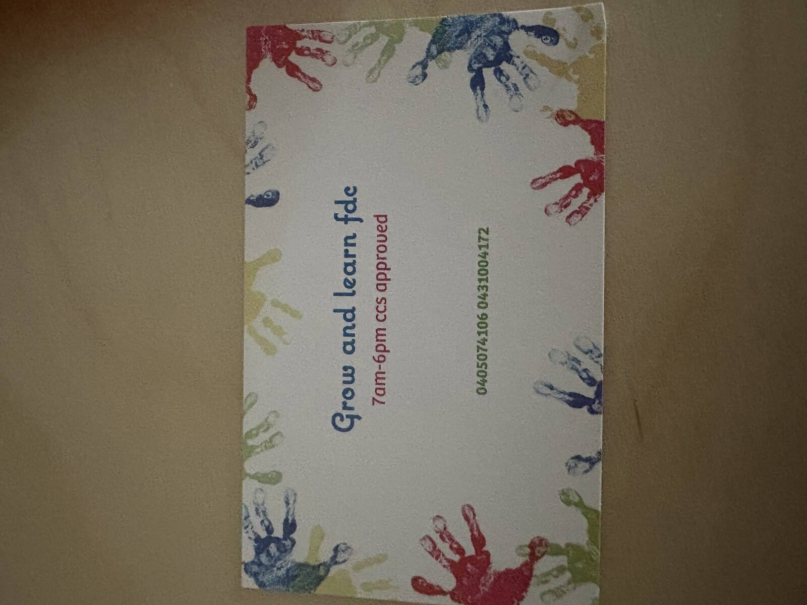 Grow and learn fdc 