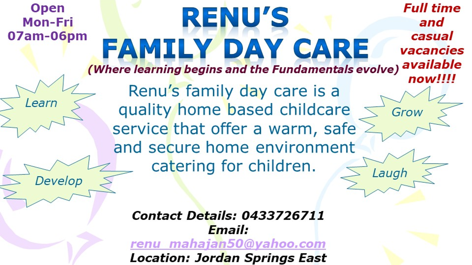 Renu's Family Day Care