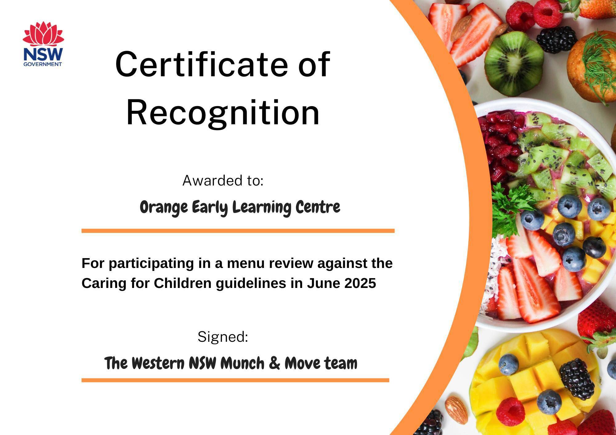 Orange Early Learning Centre