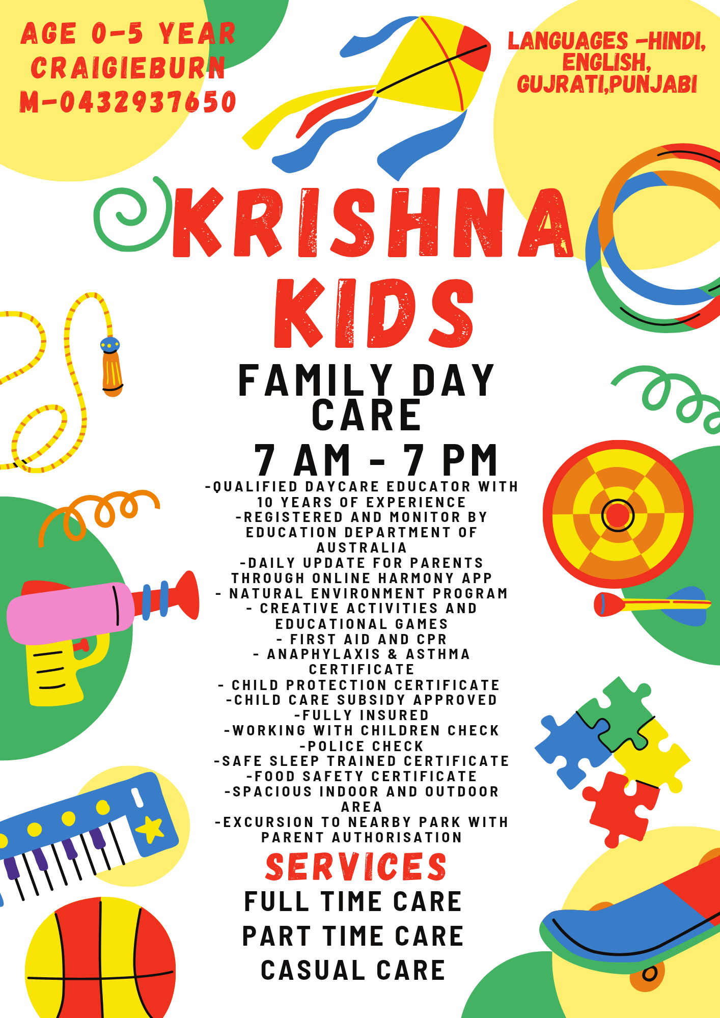 Krishna Kids Family Day Care Craigieburn 