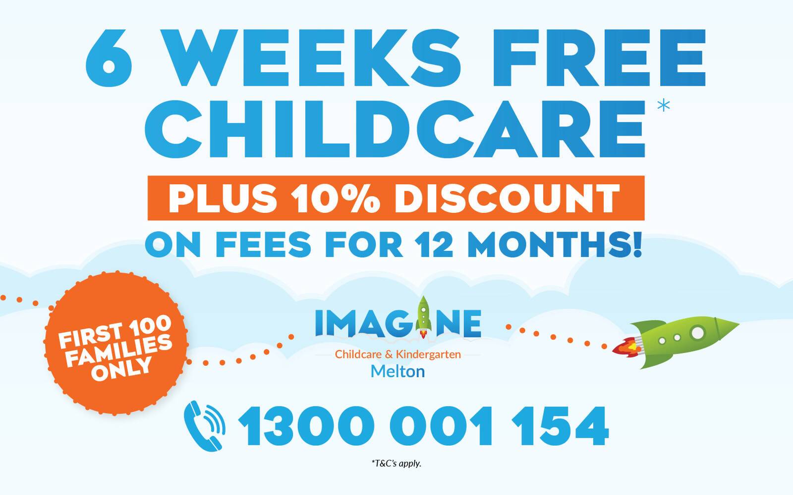 Imagine Childcare and Kindergarten Melton - opening early 2026, enjoy 6 weeks free + 10% off fees!*