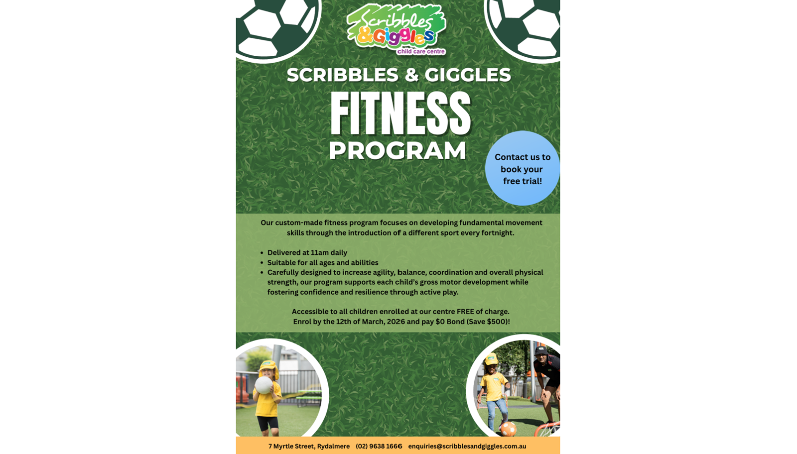 Scribbles & Giggles Child Care Centre - Rydalmere