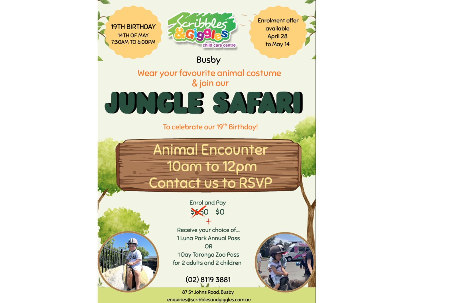 Scribbles and Giggles Childcare Centre Busby