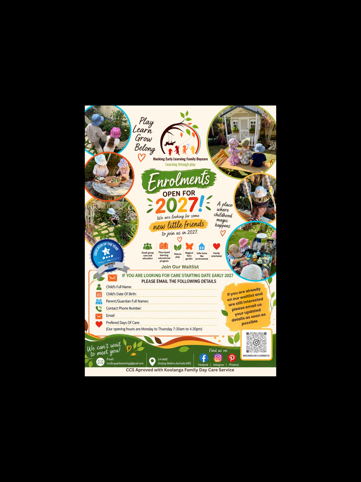 Hocking Early Learning Family Daycare