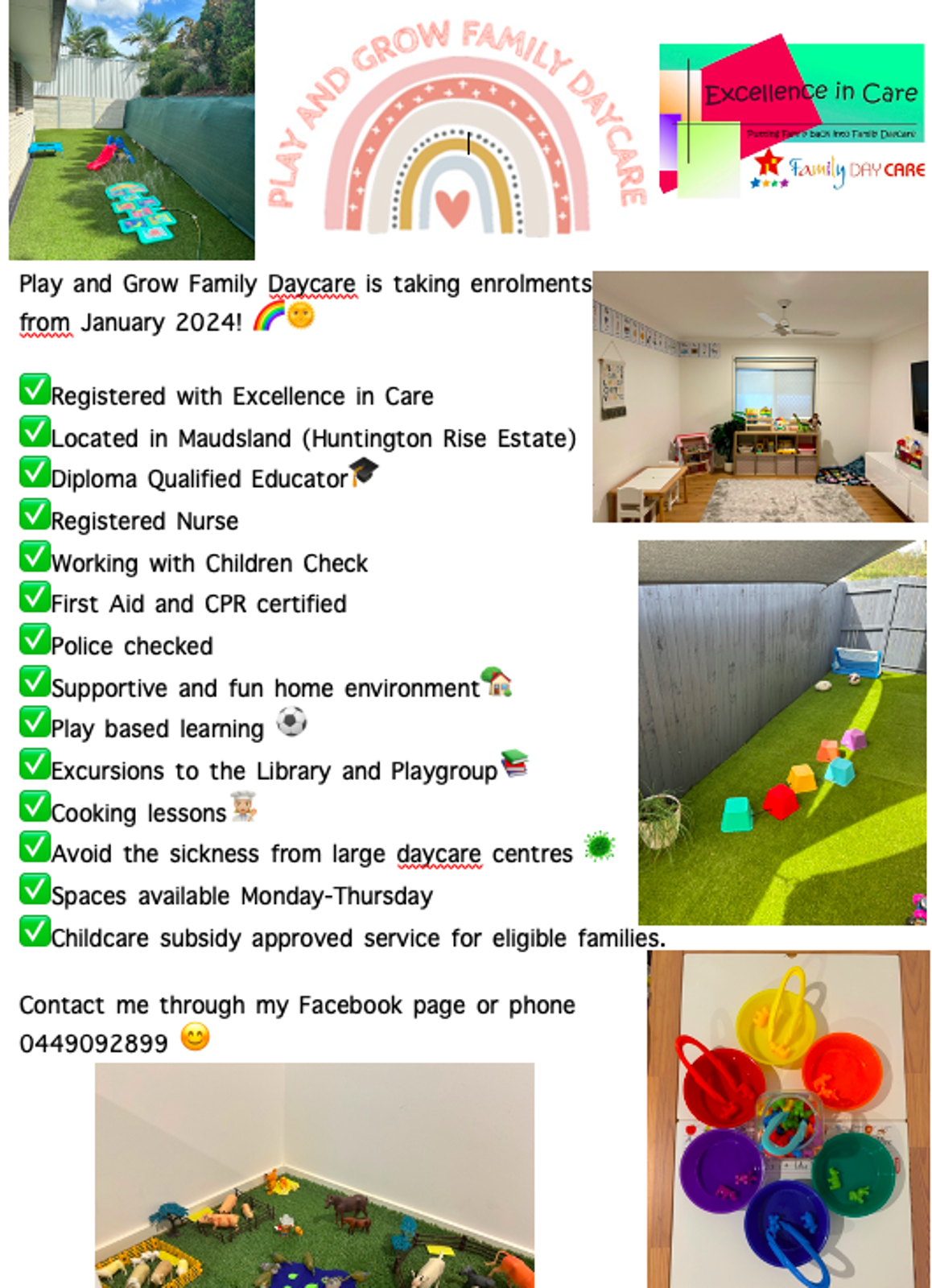 Play and Grow Family Daycare